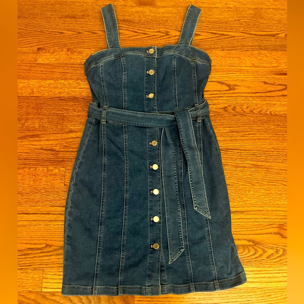 White House Black Market Denim Dress